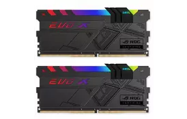 Модуль памяти для компьютера DDR4 16GB (2x8GB) 3000 MHz EVO X ROG Black RGB LED GEIL (GREXR416GB3000C15ADC) - Фото