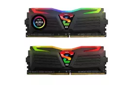 Модуль памяти для компьютера DDR4 16GB (2x8GB) 3000 MHz Super Luce Black RGB Sync LED GEIL (GLS416GB3000C16ADC) - Фото