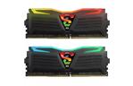 Модуль памяти для компьютера DDR4 16GB (2x8GB) 3200 MHz Super Luce Black RGB LED GEIL (GLC416GB3200C16ADC)
