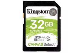 Карта памяти Kingston 32GB SDHC class 10 UHS-I U3 Canvas Select (SDS/32GB) - Фото