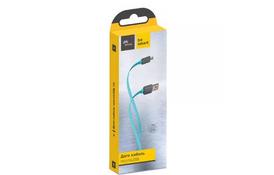Дата кабель USB 2.0 AM to Micro 5P 1.0m Color Auqamarin Florence (FDC-M1-2A) - Фото