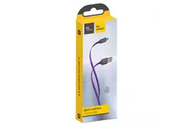 Дата кабель USB 2.0 AM to Micro 5P 1.0m Color Purple Florence (FDC-M1-2P) - Фото