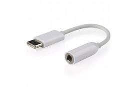 Перехідник Type-C to Jack 3.5mm female Cablexpert (CCA-UC3.5F-01-W) - Фото