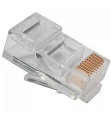 Коннектор Ritar RJ45 cat.5e UTP 8P8C PREMIUM (позолоченные контакты) 100 шт (13193)