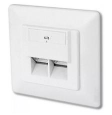 Розетка DIGITUS 2xRJ45 FTP, для скрытой проводки (DN-9005-N)