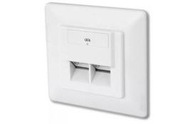 Розетка DIGITUS 2xRJ45 FTP, для скрытой проводки (DN-9005-N) - Фото