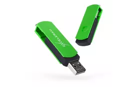 USB флеш накопитель eXceleram 32GB P2 Series Green/Black USB 2.0 (EXP2U2GRB32) - Фото