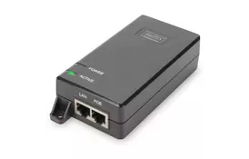 Адаптер PoE DIGITUS PoE+ 802.3at, 10/100/1000 Mbps, Output max. 48V, 30W (DN-95103-2) - Фото