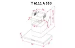 Вытяжка кухонная PERFELLI T 6111 A 550 BL
