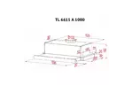 Вытяжка кухонная PERFELLI TL 6611 A 1000 BL