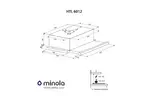 Вытяжка кухонная MINOLA HTL 6012 IV 450 LED