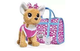 Интерактивная игрушка Chi Chi Love Чихуахуа Фешн Звезда с сумочкой и подвесом светящимся (5893115) - Фото