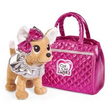 Интерактивная игрушка Chi Chi Love Чихуахуа Фешн Модный гламур с накидкой бантом и сумочкой (5893125)