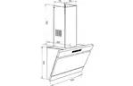 Вытяжка кухонная ZIRTAL FORTE 90 BL