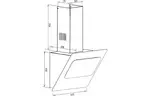 Вытяжка кухонная ZIRTAL FORTUNA 60 BL