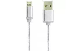 Дата кабель USB 2.0 AM to Lightning + Micro 5P 1.0m Double Side Grey Gelius (48756) - Фото