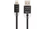 Дата кабель USB 2.0 AM to Lightning Pro Wave Light Black Gelius (63263)