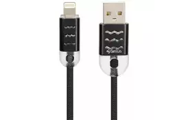 Дата кабель USB 2.0 AM to Lightning Pro Wave Light Black Gelius (63263) - Фото