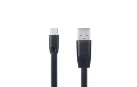 Дата кабель USB 2.0 AM to Micro 5P Flat Speed C-014 Black Optima (55211) - Фото