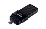 USB флеш накопитель PNY flash 16GB Duo Link Micro Black OTG USB 3.0 (P-FD16GOTGSLMB-GE)