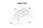 Варочная поверхность PERFELLI HGM 31423 BL
