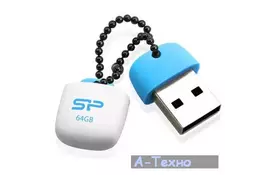 USB флеш накопитель Silicon Power 64Gb Jewel J07 Blue USB 3.0 (SP064GBUF3J07V1B) - Фото