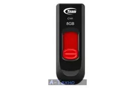 USB флеш накопичувач Team 8GB C141 Red USB 2.0 (TC1418GR01) - Фото