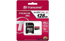 Карта пам'яті Transcend 128GB microSDXC class 10 UHS-I (TS128GUSDU1) - Фото