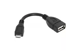 Дата кабель USB OTG microUSB(M)—USB(F), 8см, пакет Defender (87300) - Фото