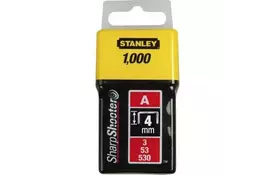 Скобы Stanley Light Duty тип а, 4мм, 1000шт (1-TRA202T) - Фото