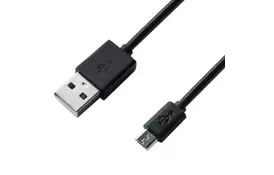 Дата кабель USB 2.0 AM to Micro 5P 1.0m Cu, 2.1A, Black Grand-X (PM01B) - Фото