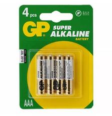 Батарейка GP AAA LR3 Super Alcaline * 4 (GP24A-2UE4 / GP24APCRC-2UE4)