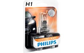 Автолампа PHILIPS H1 Vision, 3200K, 1шт (12258PRB1) - Фото