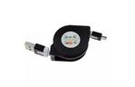 Дата кабель USB 2.0 AM to Micro 5P 1.0m TKX-66 Flat Black TOTO (F_55656)