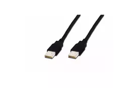 Дата кабель USB 2.0 AM/AM 1.8m DIGITUS (AK-300100-018-S) - Фото