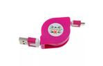 Дата кабель USB 2.0 AM to Micro 5P 1.0m TKX-66 Flat Lilac TOTO (F_57473)
