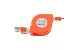 Дата кабель USB 2.0 AM to Micro 5P 1.0m TKX-66 Flat Orange TOTO (F_57474) - Фото