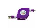 Дата кабель USB 2.0 AM to Micro 5P 1.0m TKX-66 Flat Purple TOTO (F_57476)