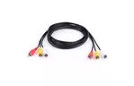 Кабель мультимедийный 3RCA to 3RCA 1.8m Vinga (RCA02-1.8)