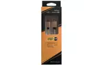 Дата кабель USB 2.0 AM to Micro 5P 1.0m Yellow-Black/Gold Grand-X (FM01YBG)