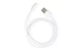 Дата кабель USB 2.0 AM to Lightning PVC 1m white Vinga (VCPDCL1W) - Фото