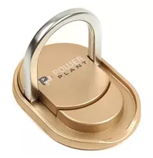 Держатель для смартфонов PowerPlant с кольцом, желтый (CA910335)