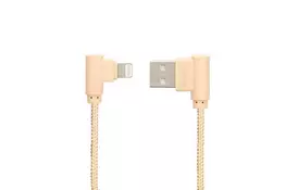Дата кабель USB 2.0 AM to Lightning Pro Emperor 1A Gold Gelius (63249) - Фото
