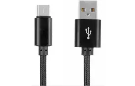 Дата кабель USB 2.0 AM to Type-C 1.5m DC-TC-152NR black Greenwave (R0015190) - Фото