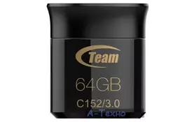 USB флеш накопичувач Team 64GB C152 Black USB3.0 (TC152364GB01) - Фото