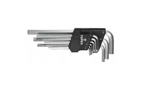 Набор инструментов Topex ключи шестигранные HEX 1.5-10 мм, набор 9 шт.*1 уп. (35D956) - Фото