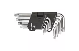 Набор инструментов Topex ключи Torx (зiрочки), TS10-50, набор 9 шт.*1 уп. (35D950) - Фото
