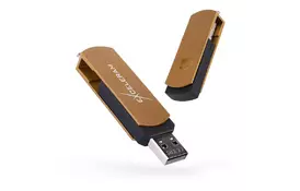 USB флеш накопитель eXceleram 16GB P2 Series Brown/Black USB 2.0 (EXP2U2BRB16) - Фото