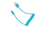Дата кабель USB 2.0 AM to Micro 5P Spring 1m blue Vinga (VCPDCMS1B)