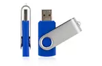 USB флеш накопитель eXceleram 16GB P1 Series Silver/Blue USB 2.0 (EXP1U2SIBL16)